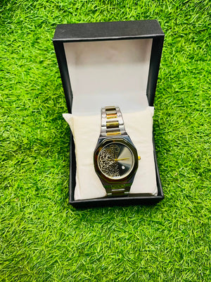 Premium Selver and golden Arabic  Watch