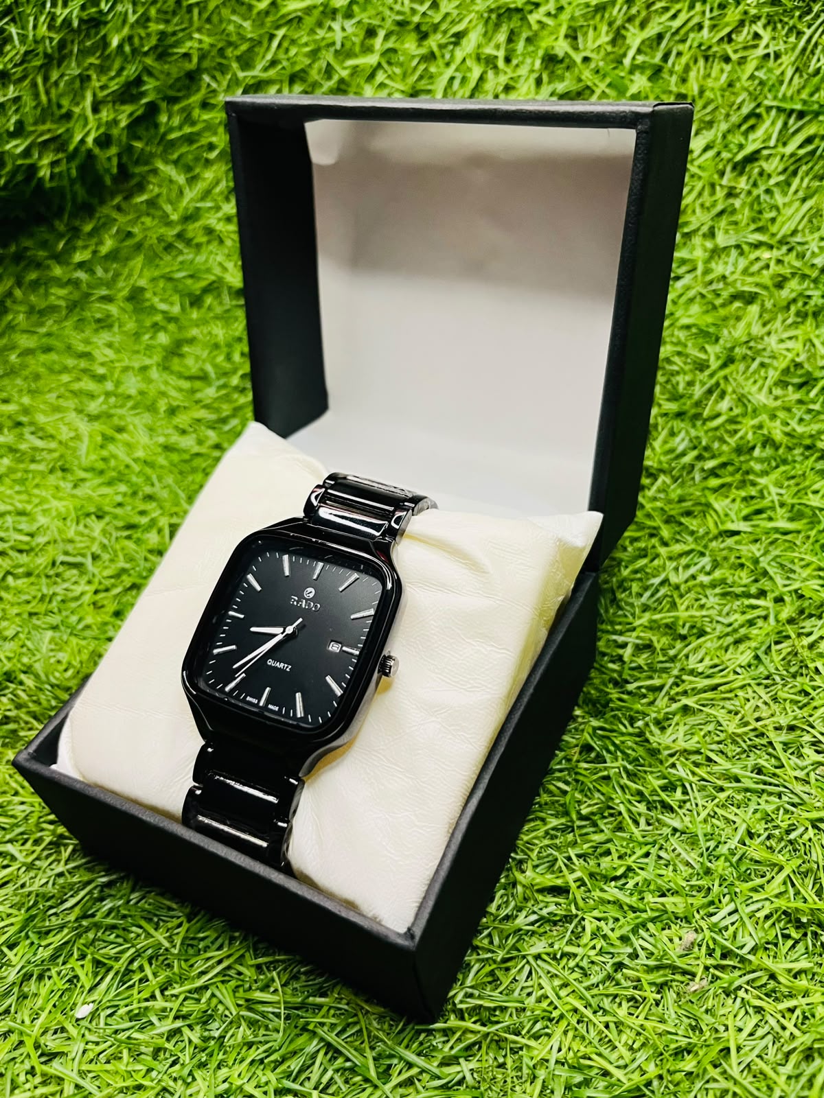 Premium Black Square Dial Watch