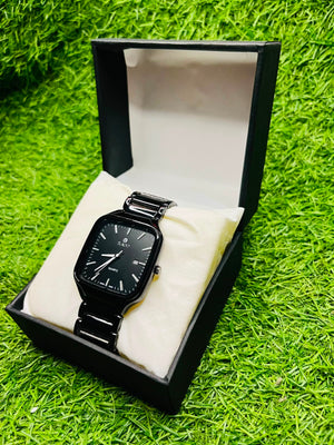 Premium Black Square Dial Watch