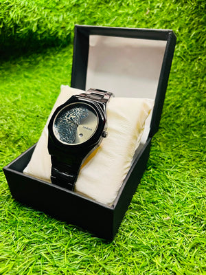 Premium Black Arabic  Watch