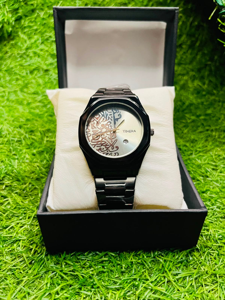 Premium Black Arabic  Watch