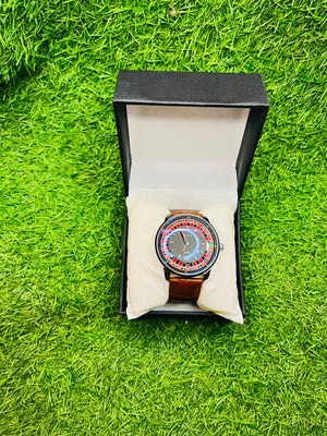 Cassino Dial Leather Watch