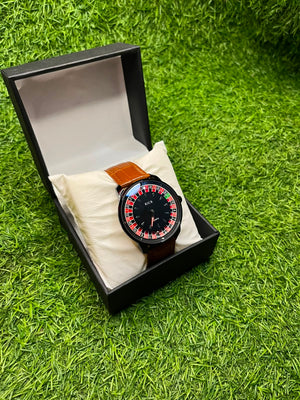 Cassino Dial Leather Watch