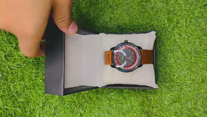 Cassino Dial Leather Watch